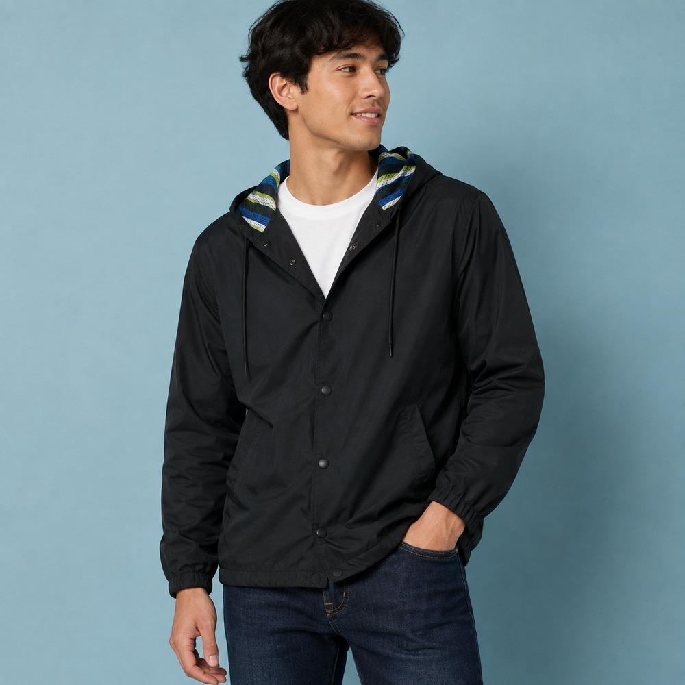 Original Use Men's Coaches Windbreaker Jacket XS Gorpcore Streetwear Minimalist
